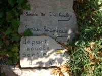 Montméjean - Panneau Lauze Sentier Botanique - Cliquez pour agrandir